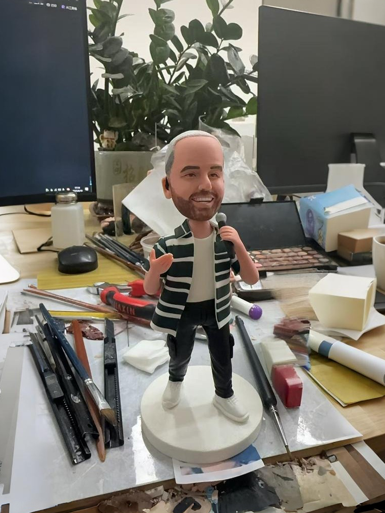 Custom Clay Cartoon Figurines Handcrafted Personalized Cartoon Characters